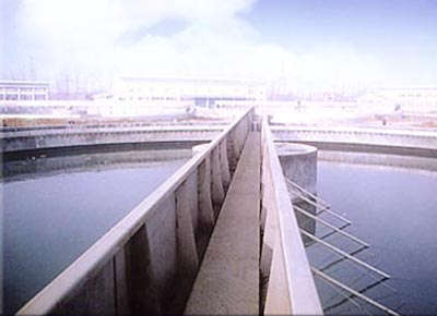 十万吨污水处理厂二沉池